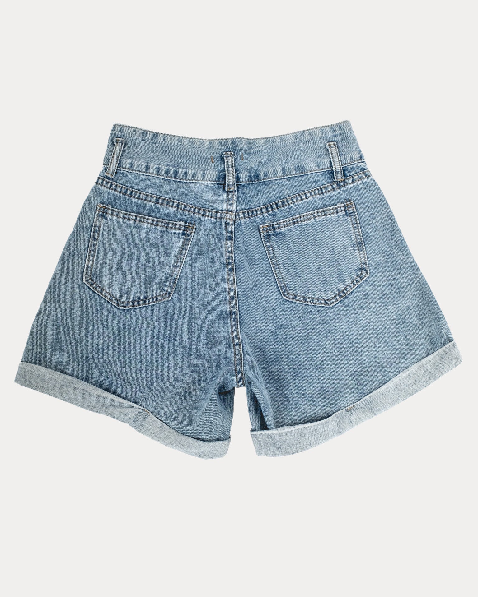 Short tiro best sale alto mezclilla